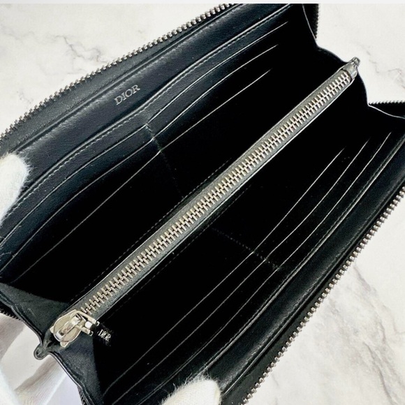 Christian Dior Long wallet oblique round - Picture 3 of 8